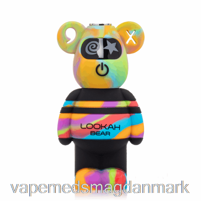 Vape Med Smag Lookah Bear 510 Batteri Gul Tie Dye